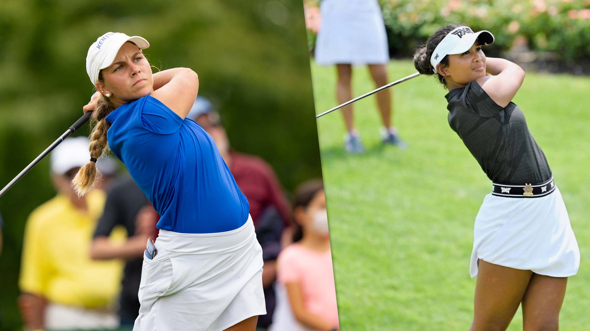 U.S. Women’s Amateur Champion, Jensen Castle (left) and 17-year-old Amari Avery, winner of The John Shippen Shootout